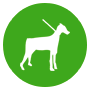 icone-de-chien-stylisee-sur-fond-vert-vif Icône de chien blanche sur fond vert vibrant, symbolisant la joie et l'énergie des compagnons canins.